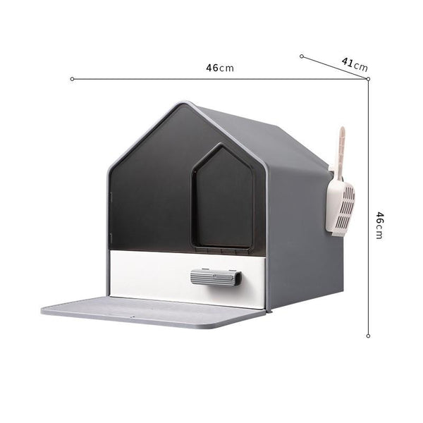Byto Cat Litter Box Fully Enclosed Litter Box Large Space Odor-proof Cat Toilet Drawer Type Cat