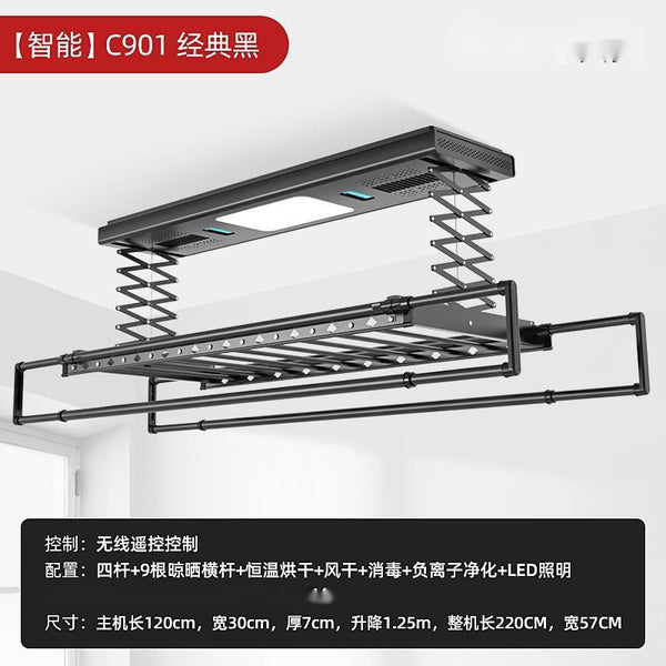 ZOHE Furniture Electric Clothes Drying Rack Automated Laundry System Smart Remote Control Laundry
