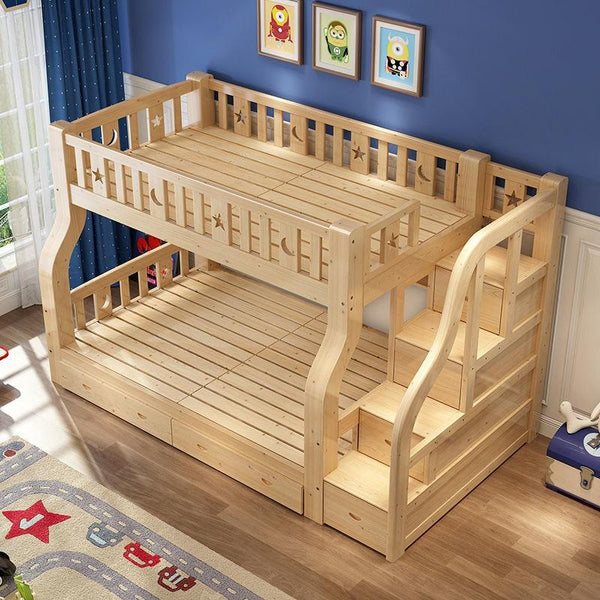 Package Installation Thick Solid Wood Children's Bed and Bunk Bed Bunk Bed Bunk Bed Mother and Child