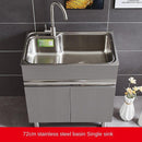 304 Sink Stainless Wash Pool Basin Steel Laundry Cabinet Bathroom Cabinets Washbasin Laundry Pool