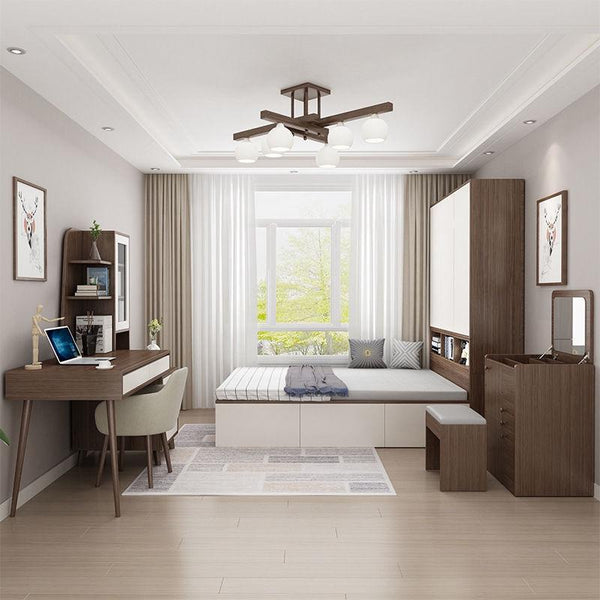 Modern Minimalist Tatami Storage Bed Economy 1.5mm Bed Nordic 1.8m High Box Double Bed