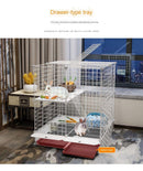 Pet Playpen Cat Rabbit Fence Isolation Door Plastic Indoor Cage Kennel