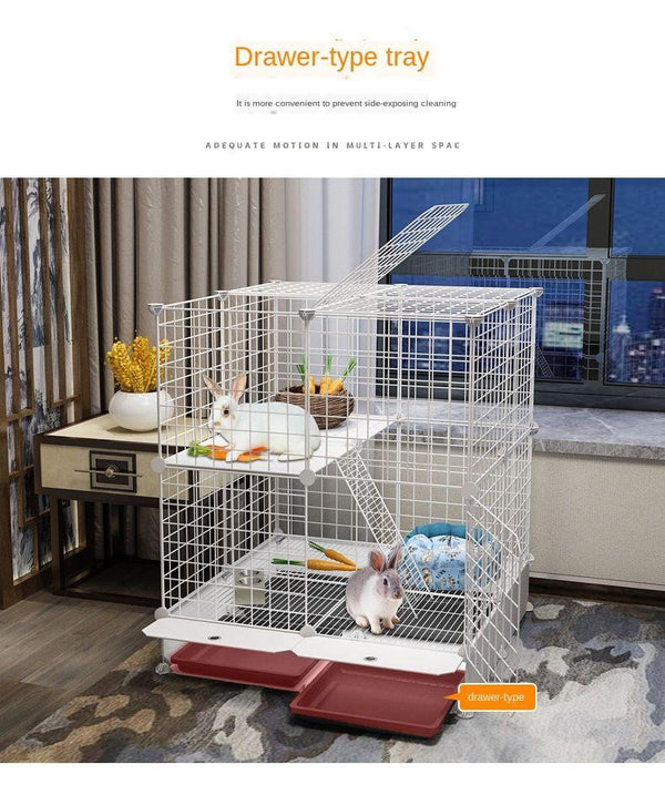 Pet Playpen Cat Rabbit Fence Isolation Door Plastic Indoor Cage Kennel
