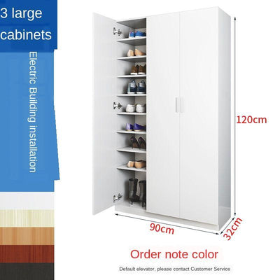 Shoe Cabinet Household Door Large Capacity Space-saving Solid Wood Special Price Economical