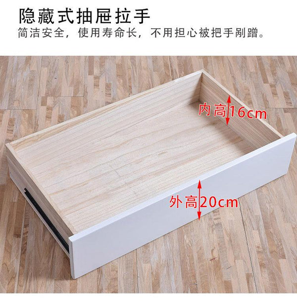 All Solid Wood Simple Modern Drawer Locker Living Room Bedroom Storage Cabinet Chest of Drawers