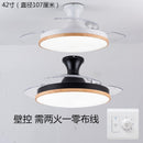 Ceiling invisible ceiling fan light ultra-thin LED telescopic folding fan light dining room living