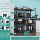 Stainless Steel Floor Type Multi-layer Microwave Oven Kitchen Utensils Pot Rack Storage Movable
