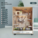 Byto Chinchilla Cage Solid Wood Hamster Cage With Air Conditioning Hamster Villa Cage Large Space
