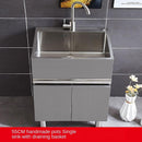 304 Sink Stainless Wash Pool Basin Steel Laundry Cabinet Bathroom Cabinets Washbasin Laundry Pool