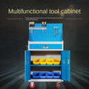 Syezyo Tool Box Trolley Cart Tool Thickened Iron Storage Cabinet for Heavy Workshop Auto Repair