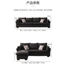 Nordic Fabric Sofa Small-sized Living Room Simple Modern L-shaped Imperial Concubine Three-person