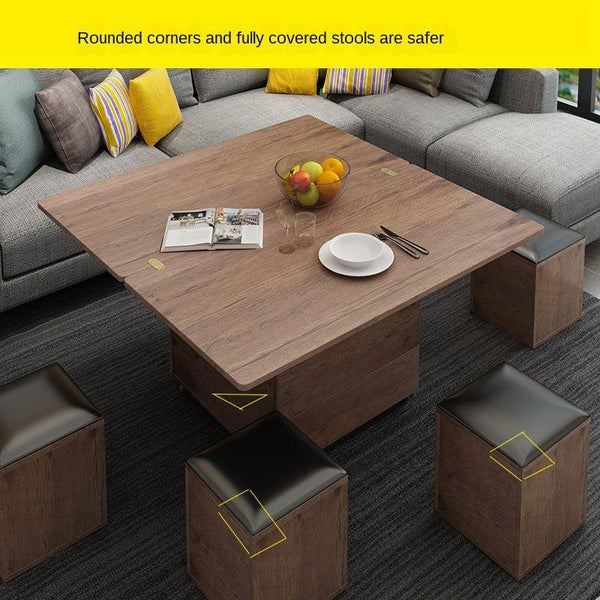 Lifting Foldable Coffee Table Modern Simple Creative Storage Telescopic Multifunctional Coffee Table