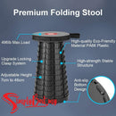 SENBIJU Telescopic Folding Stool Safety Portable Outdoor Foldable Stool Adjustable Retractable