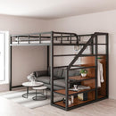 ARPER Iron High-rise Bed Save Space Under The Bed Empty Loft-type Bed Small Single Upper-floor