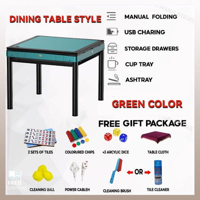 SHANJIE Automatic Mahjong Table Machine Foldable Roller Coaster USB Silent Singapore Style 3&4