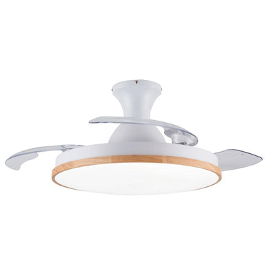 Ceiling invisible ceiling fan light ultra-thin LED telescopic folding fan light dining room living