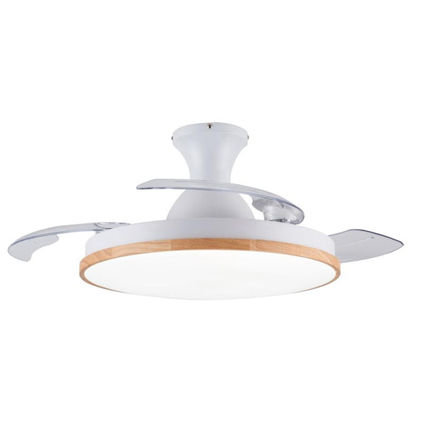 Ceiling invisible ceiling fan light ultra-thin LED telescopic folding fan light dining room living