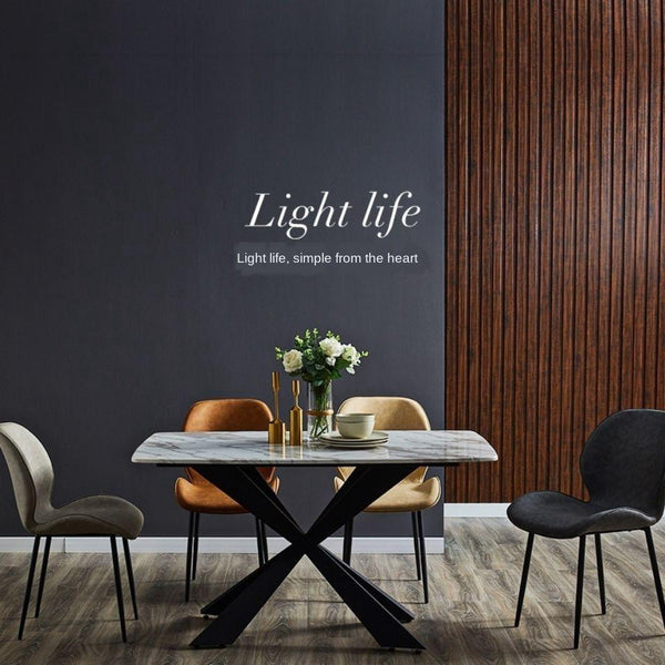 【Free Shipping】Simple Dining Chair Kitchen Upholstered Dining Table And Chair Home Lounge Chair Back