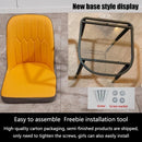 APOLLO Nordic Flannel Dining Chair Home Backrest Chair Living Room Leisure Chair Non-slip Soft Chair