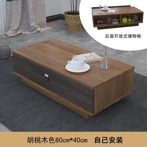 ARPER Modern Wall Hanging Tv Cabinet Ultra-thin Walnut Color Living Room Wall Shelf Solid Wood