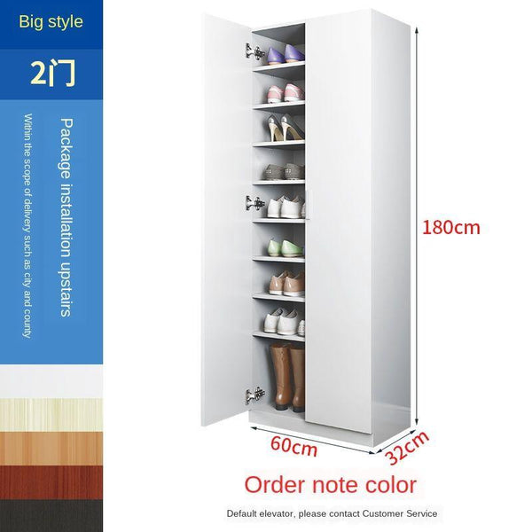 Shoe Cabinet Household Door Large Capacity Space-saving Solid Wood Special Price Economical