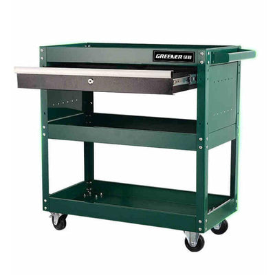 Syezyo Tool Cart Greenwood Auto Repair Tool Car Three Layer Trolley Multi Function Parts Car Mobile