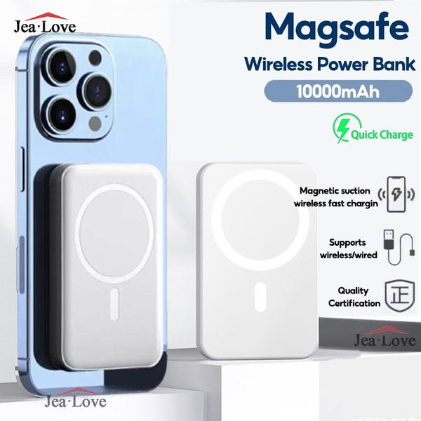 Jea Powerbank 10000mAh Magnetic Powerbank Magnetic Charger Power Bank Battery Magnetic Wireless