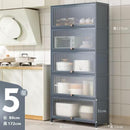 CAGK Kitchen Cabinet Storage Multilevel Kitchen Storage Rack Cupboard Cabinet Microwave Oven Pot