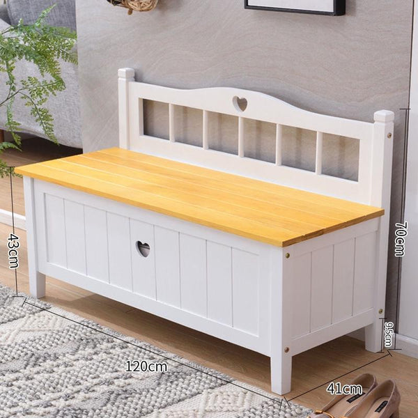 Solid Wood Replacement Shoe Stool Home Door Shoes Stool Can Sit Type Shoe Cabinet Storage Bench