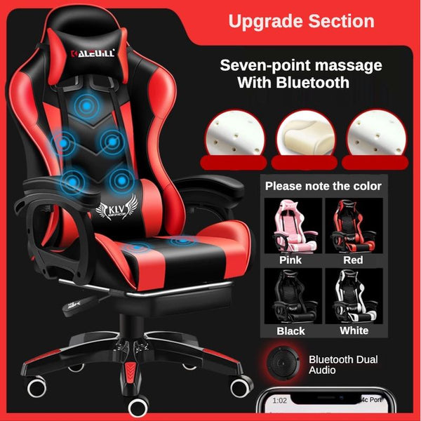 Desiny Gaming Chair Bluetooth Audio Computer Chair Color Light With Massage Office Chair