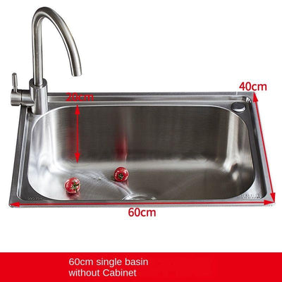304 Sink Stainless Wash Pool Basin Steel Laundry Cabinet Bathroom Cabinets Washbasin Laundry Pool