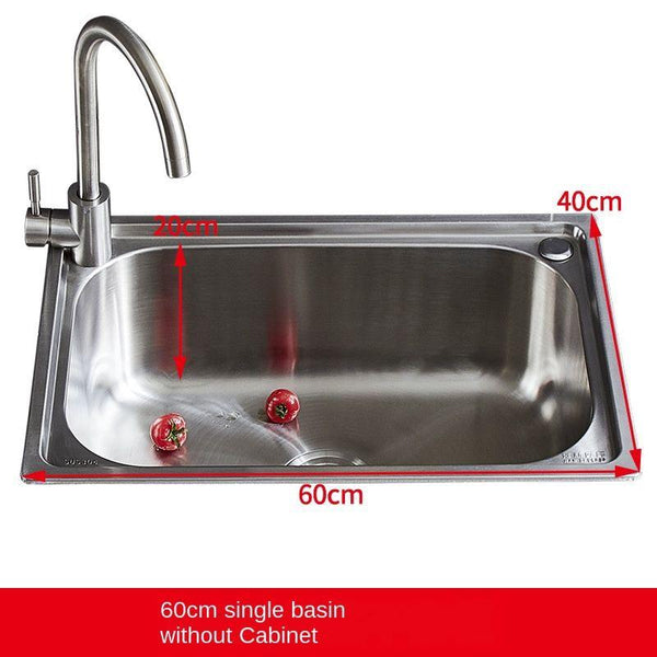 304 Sink Stainless Wash Pool Basin Steel Laundry Cabinet Bathroom Cabinets Washbasin Laundry Pool