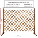Outdoor Anticorrosive Wooden Fence Guardrail Telescopic Indoor Flower Garden Courtyard Decoration