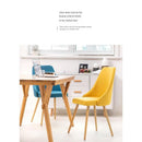 Nordic Dining Home Simple Backrest Stool Solid Wood Desk Makeup Girls' Cute Bedroom Writing Chair