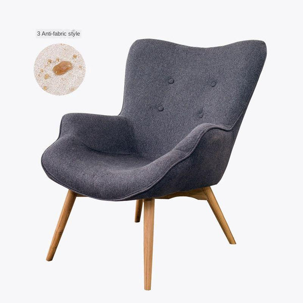 Nordic Armchair Modern Simple Small Type Leisure Tiger Chair Bedroom Balcony Lazy Man Small Sofa