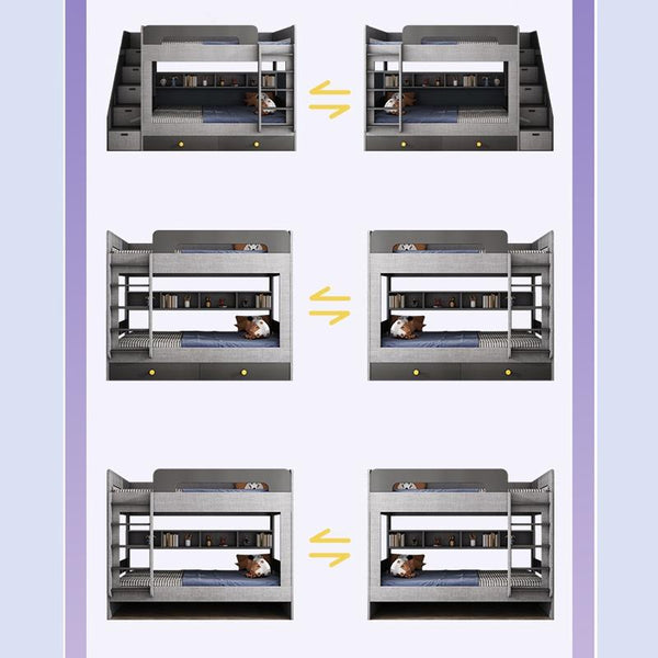 LAL Modern Simple Bed Frame Get On And Off The Bed Parallel To The High Low Bed Of The Same Width