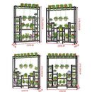 Indoor Screen Partition Living Room Xuanguan Green Flower Pot Rack Iron Floor-to-ceiling Multi-layer