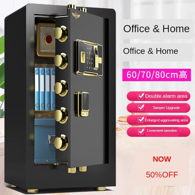 PYGH Special Household Small Mini Anti-theft Office File Safe Fingerprint Password Invisible Home