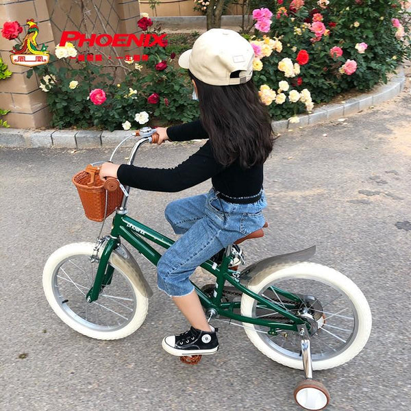✨Phoenix✨ Children Bicycle 14/16/18 Inch Tricycle Toys Light Student Boy Girl Children 3-8 Years Old
