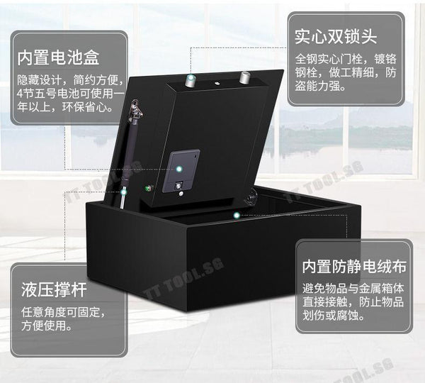 Kinbolee Safe Box Two Lock Turnover Door Digital Security Box Hotel Waterproof Safe Box