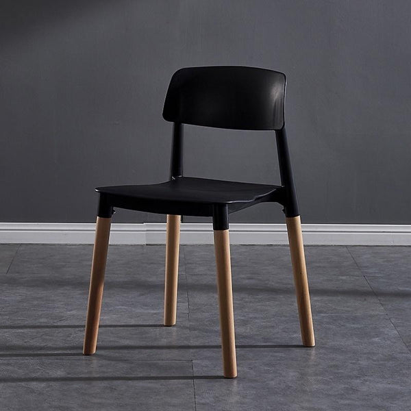 【BUY 3 GET 1 FREE】Nordic Plastic Chair | PP Material Dining Chair | Plastic Stool | Backrest