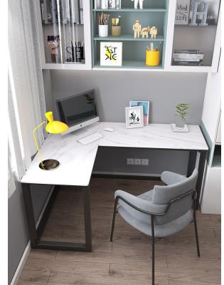nordic light luxury slate computer desk corner table modern minimalist desk home l-shaped workbench