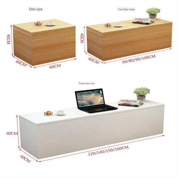 Top-turning Door Window Cabinet Floor Cabinet Corner Low Wood Cabinet Window Cabinet Solid Wood