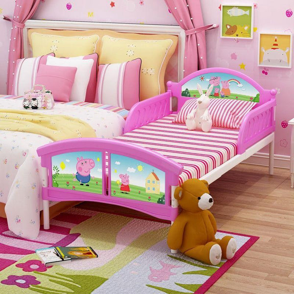 Disney Simple Plastic Children's Bed Girl Princess Bed Boy With Guardrail Toddler Single Bed Cartoon