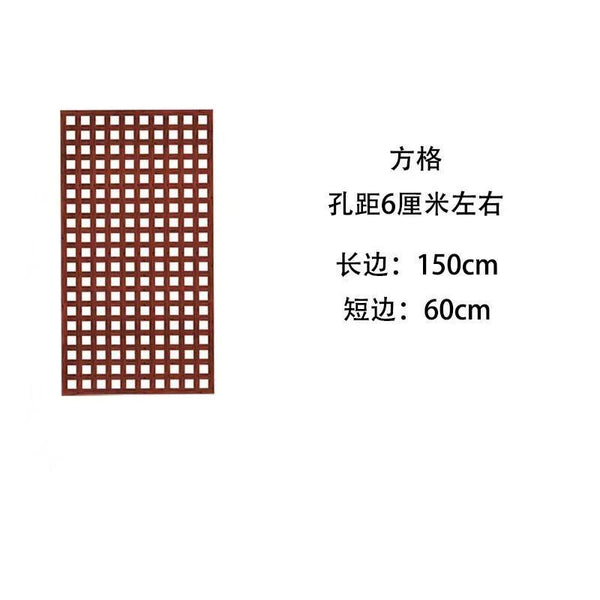Wooden Fence Anti-corrosion Garden Fence Lattice Wall Decoration Yard Fence Climbing Rattan Trellis