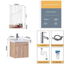 Solid Wood Bathroom Cabinet Wash Basin Cabinet Combination Washbasin Balcony Toilet Wall-mounted