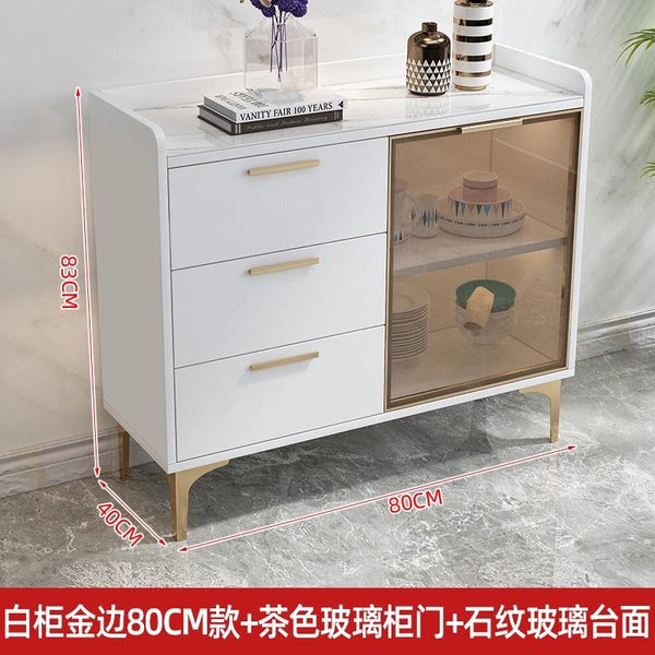 Zcm Sideboard Kitchen Cabinet Cupboard Household Kitchen Storage Rack Locker Tea Cabinet Wine