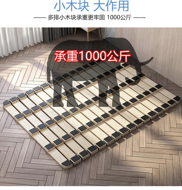 [Ready Stock] Folding Bed Pad Tatami Solid Wood Bed Pad 1.8 M Waist Single Double Hard Plate Folding