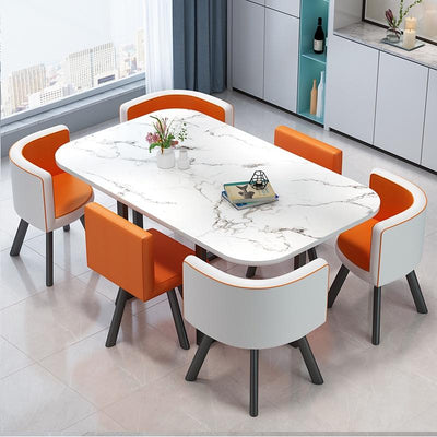 Dining Table And Chair Office Negotiation Table And Chair Small Apartment Combination Dining Table