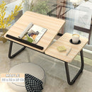 Fanenso Small Table Foldable Table Lifting Folding Bed Movable Table Notebook Computer Table